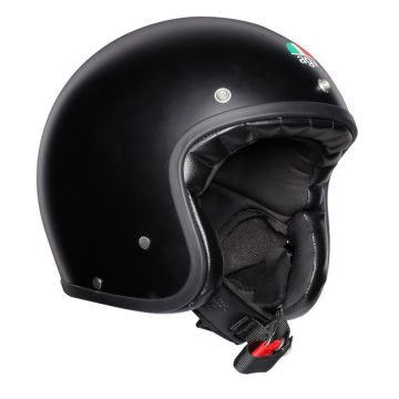 Casco jet AGV Legends X70 E2205 SOLID in fibra Nero opaco