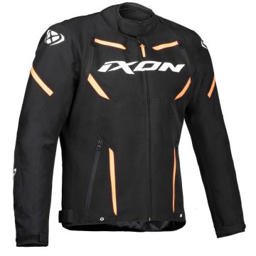 Ixon Striker Motorradjacke Schwarz Weiß Orange